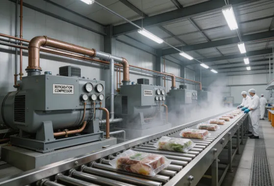 Food processing refrigeration with Gardner Denver compressors